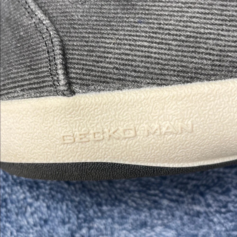Gecko Man Walk Hero Arch Support Navy Canvas Slip On Boat Loafers Size 10